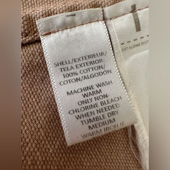 LOFT Tan Utility Jacket with Classic Collar Size Med Tall - Picture 14 of 15